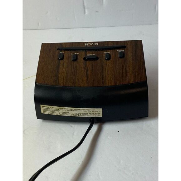 AcuRite 47567 LED Corded Digital Alarm Clock Wood Grain - Picture 5 of 11